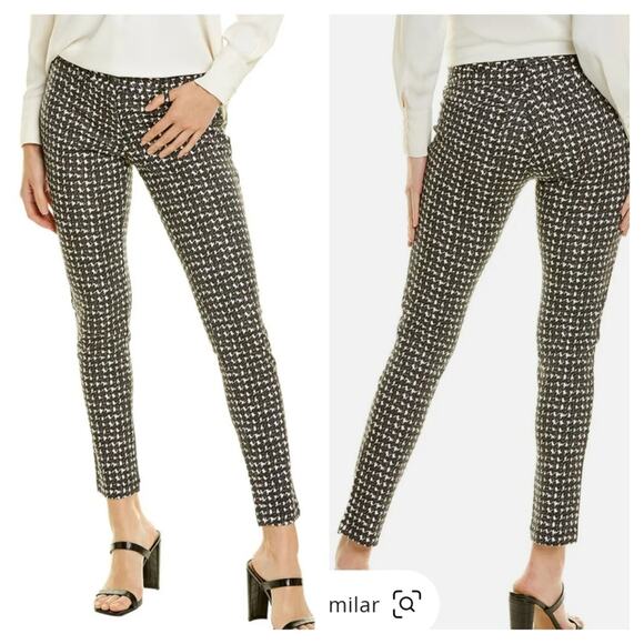 J. McLaughlin Becca Stretch Legging Pants Houndstooth size 10 q8 - Picture 1 of 6